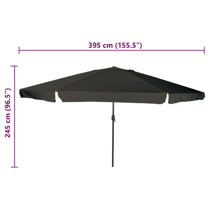 Umbrelă de grădină vidaXL ø395x245 cm Neagră - WALTI WALTI
