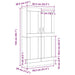 Bibliotecă, stejar negru, 82,5x30,5x150 cm, lemn prelucrat - WALTI WALTI