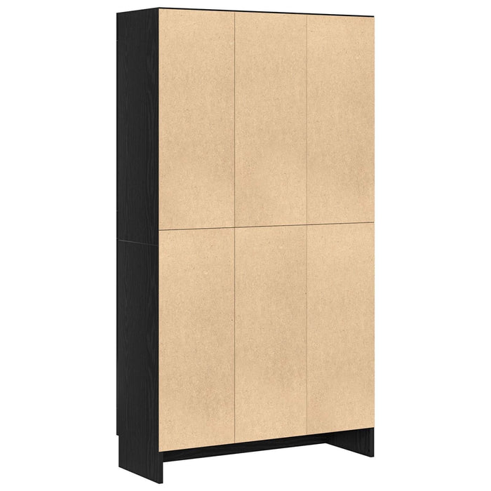 Bibliotecă, stejar negru, 82,5x30,5x150 cm, lemn prelucrat - WALTI WALTI