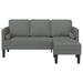 Canapea L-shaped pentru 3 persoane Gri închis 160 cm Fabricat - WALTI WALTI