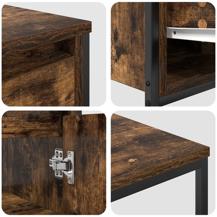 Set Mobilier Baie din Lemn Ingineresc Stejar Fumuriu - 3 Piese - WALTI WALTI