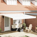 Marchiză retractabilă manuală Alb 400x300 cm, vidaXL țesătură de schimb pentru marchiză 4x3 m Alb - WALTI WALTI