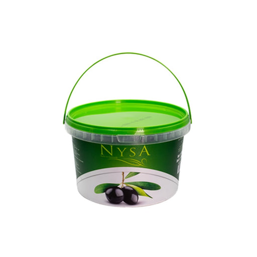 NYSA Masline Negre Naturale cu Samburi Calibrul 280 -320 2 Kg - WALTI WALTI