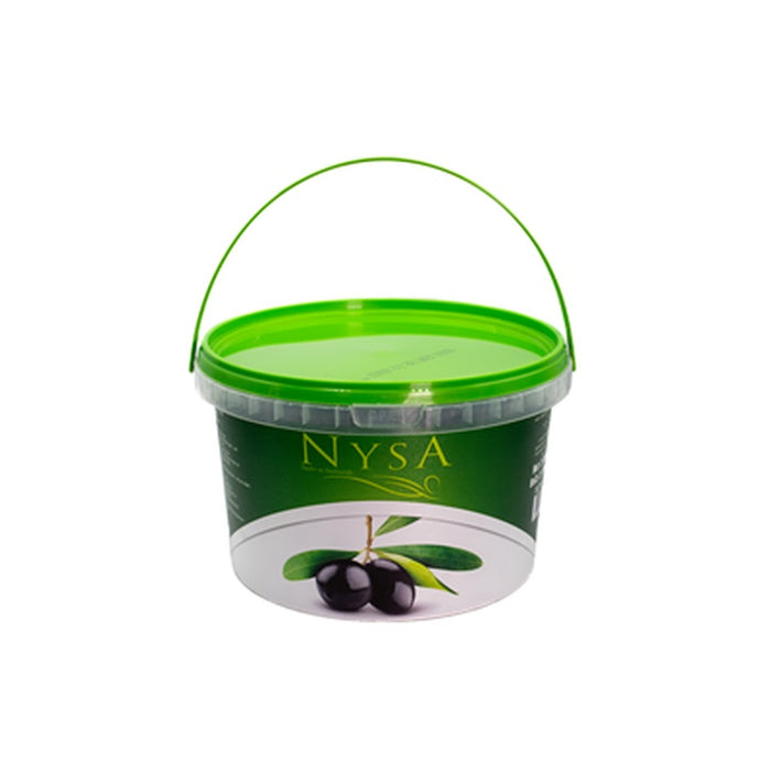 NYSA Masline Negre Naturale cu Samburi Calibrul 280 -320 2 Kg - WALTI WALTI