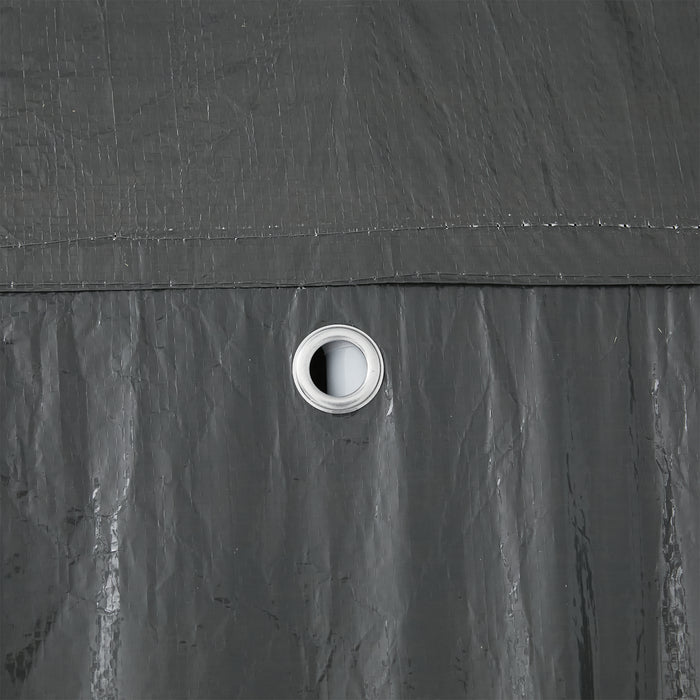 Cort de petrecere Antracit 8x4 m PE - WALTI WALTI