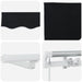 Marchiză manuală retractabilă cu LED neagră 300x250 cm, vidaXL Material de înlocuire pentru marchiză de 3x2.5 m cadru negru - WALTI WALTI