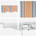 Marchiză manuală retractabilă cu dungi multicolore 400x300 cm - WALTI WALTI