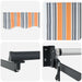 Marchiza retractabilă automată cu dungi multicolore 350x250 cm - WALTI WALTI