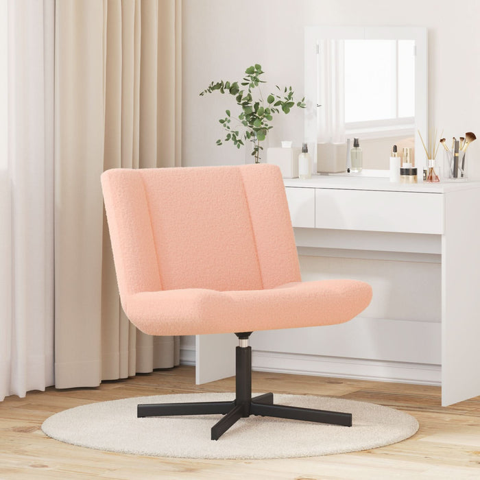 Scaun Accent Roz Baby Poliester, Oțel Standard Rotativ - WALTI WALTI