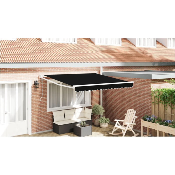 Marchiza retractabilă automată vidaXL Negru 350x250 cm, Material de înlocuire pentru marchiză vidaXL pentru cadru de 3.5x2.5 m Negru - WALTI WALTI