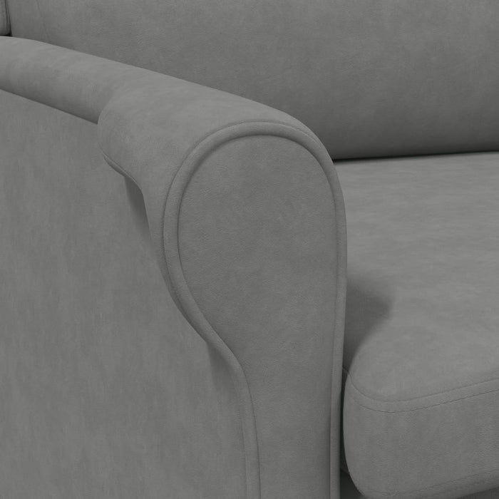 Fotoliu gri închis Gri închis Țesătură și lemn Standard Ergonomic - WALTI WALTI