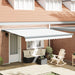 Marchiză Retractabilă Automată Albă 400x300 cm, Fabrică de Înlocuire pentru Marchiză vidaXL pentru Cadru de 4x3 m Alb - WALTI WALTI
