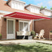Marchiza retractabilă automată vidaXL roșie 400x300 cm, Material de înlocuire pentru marchiză vidaXL pentru cadru de 4x3 m roșu - WALTI WALTI