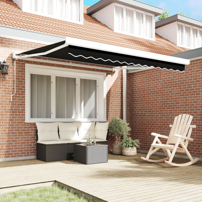 Marchiză automată retractabilă neagră 300x250 cm, Țesătură de înlocuire pentru marchiza vidaXL pentru cadru de 3x2.5 m negru - WALTI WALTI