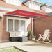 Marchiză Retractabilă Automată Roșie 350x250 cm, vidaXL Material de înlocuire pentru marchiză de 3.5x2.5 m Cadru Roșu - WALTI WALTI