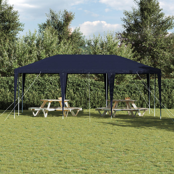 Tenda pentru petrecere albastră 6x4 m PE - WALTI WALTI