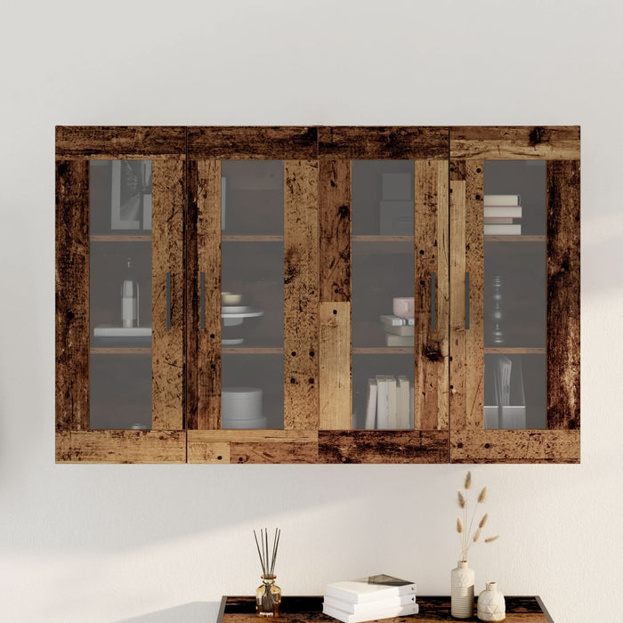 Cloști Montate pe Perete 2 pcs Lemn Vechi 69.5x34x90 cm Lemn Ingineresc - WALTI WALTI