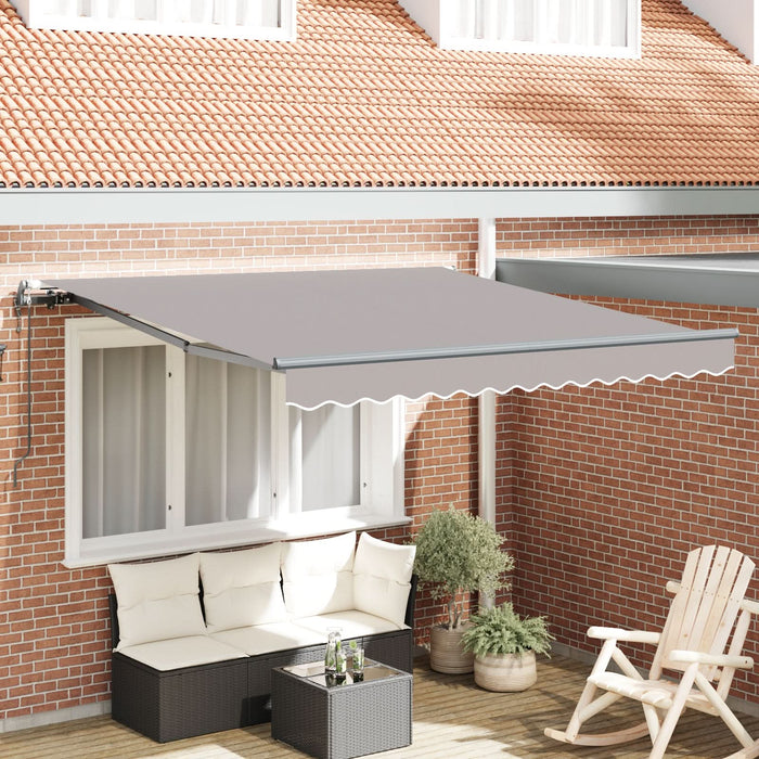Cort retractabil automatic vidaXL gri deschis 350x250 cm, Țesătura de înlocuire pentru cort vidaXL pentru cadru de 3,5x2,5 m gri deschis - WALTI WALTI