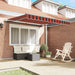 Marchiză Retractabilă Automată Portocalie și Maronie 350x250 cm - WALTI WALTI