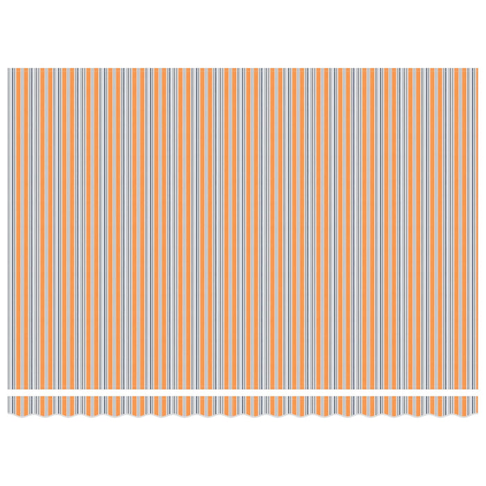 Marchiză Retractabilă Manuală Dungă Multicolor 450x300 cm - WALTI WALTI