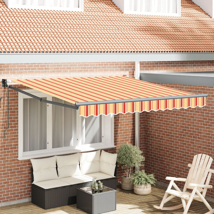 Marchiză retractabilă Galbenă și Portocalie 350x250 cm - WALTI WALTI