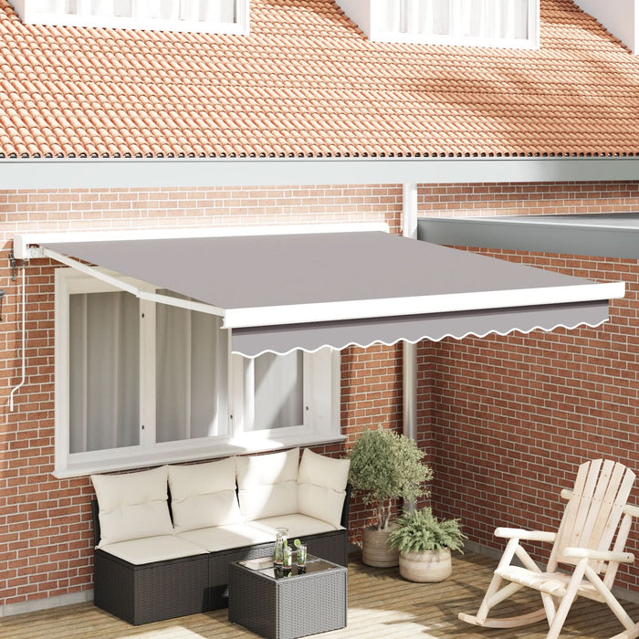 Marchiză Retractabilă Automată Gri Deschis 300x250 cm, Fabrică de Înlocuire vidaXL pentru Marchiză 3x2,5 m Cadru Gri Deschis - WALTI WALTI