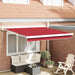 Marchiză retractabilă automată roșie 300x250 cm, vidaXL Material de înlocuire pentru marchiză de 3x2,5 m cadru roșu - WALTI WALTI