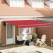Marchiză automată retractabilă roșie 400x300 cm, vidaXL Material de înlocuire pentru marchiză 4x3 m cadru roșu - WALTI WALTI