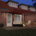 Marchiză Manuală Retractabilă cu LED Portocalie și Maro 400x300 cm - WALTI WALTI