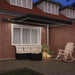 Marchiză Manuală Retractabilă cu LED Neagră 350x250 cm, vidaXL Material de Înlocuire pentru Marchiză 3,5x2,5 m Cadru Negru - WALTI WALTI