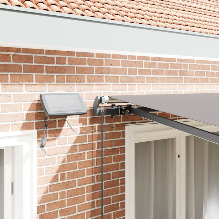 Marcheza retractabilă manuală vidaXL cu LED Gri deschis 300x250 cm, Țesătură de înlocuire pentru marcheză vidaXL 3x2,5 m Gri deschis - WALTI WALTI