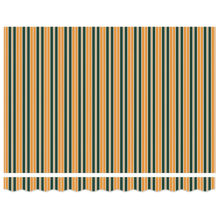 Markiză retractabilă automată vidaXL verde și galben 350x250 cm, Cotică de înlocuire pentru markiză vidaXL pentru cadru de 3.5x2.5 m verde și galben - WALTI WALTI