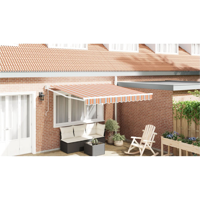 Marchiză retractabilă automată cu dungi multicolore 350x250 cm - WALTI WALTI