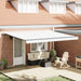 Marchiză manuală retractabilă Alb 450x300 cm, Material de schimb pentru marchiză 4.5x3 m Alb - WALTI WALTI