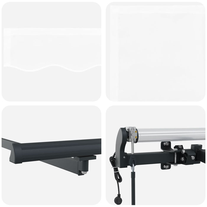 Marchiza Automată Retractabilă Albă 400x350 cm, Material de Înlocuire pentru Marchiză vidaXL pentru Cadru de 4x3.5 m Alb - WALTI WALTI