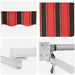 Marchiză retractabilă automată portocalie și maro 350x250 cm - WALTI WALTI