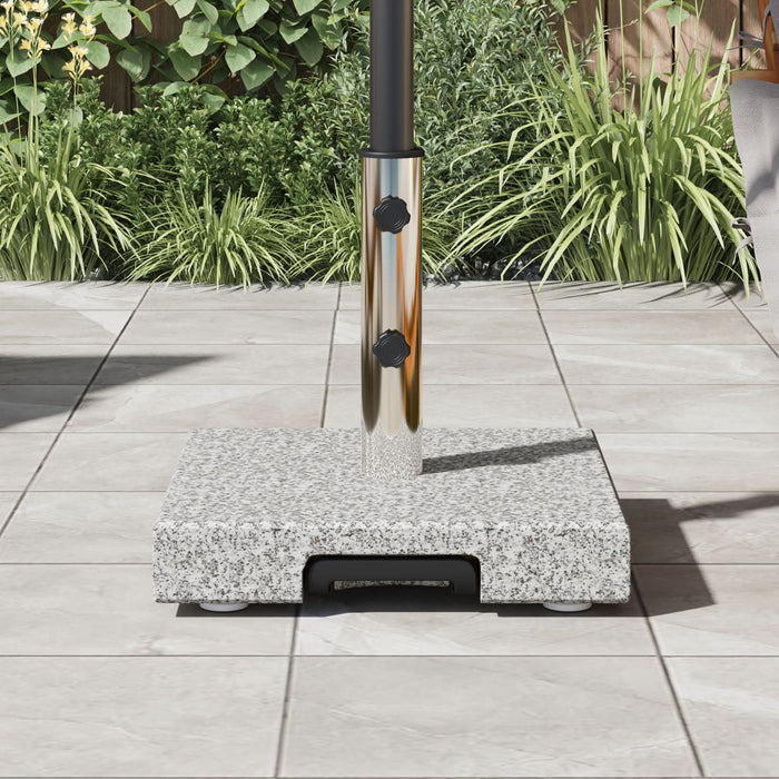 Bază de parasol cu roți cu mâner Gri Granit 29 kg Pătrat - WALTI WALTI