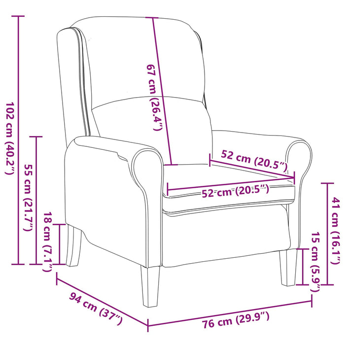 Fotoliu Gri Deschis Gri deschis Țesătură Standard Ergonomic - WALTI WALTI