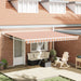 Marchiză Retractabilă Manuală Dungă Multicolor 450x300 cm - WALTI WALTI