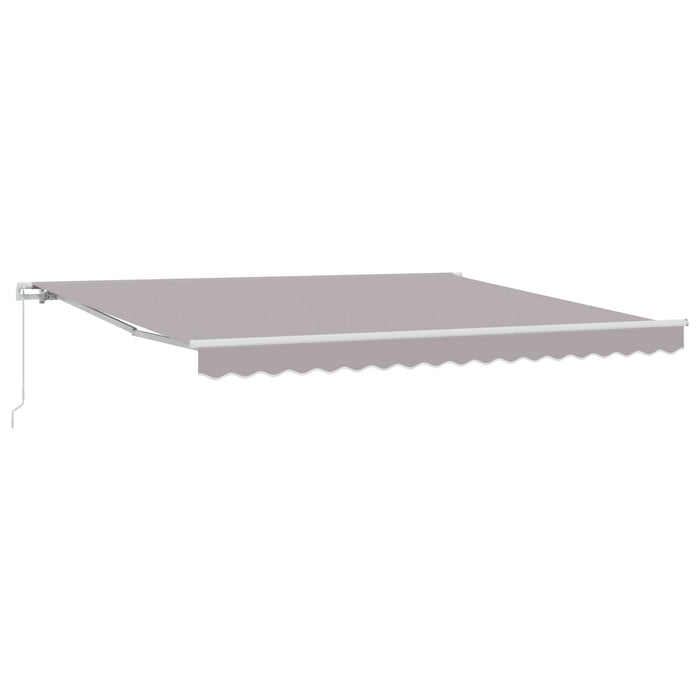 Marchiza manuală retractabilă vidaXL gri deschis 400x300 cm, Material de înlocuire pentru marchiza vidaXL pentru cadru de 4x3 m gri deschis - WALTI WALTI