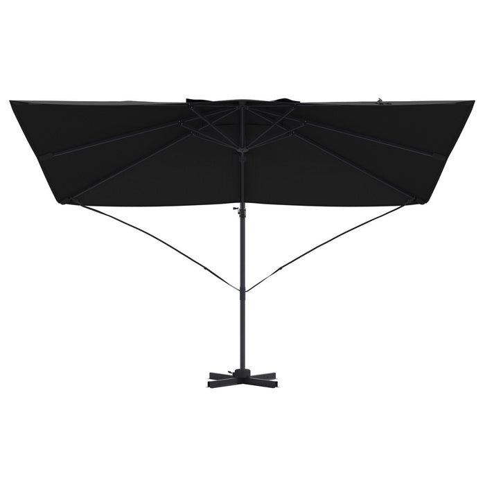 Umbrelă Cantilever Neagră Copertină din poliester cu cadru metalic - WALTI WALTI