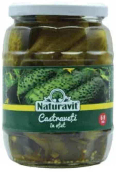 Naturavit Castraveti in Otet Calibru 6-9 cm 680 g - WALTI WALTI