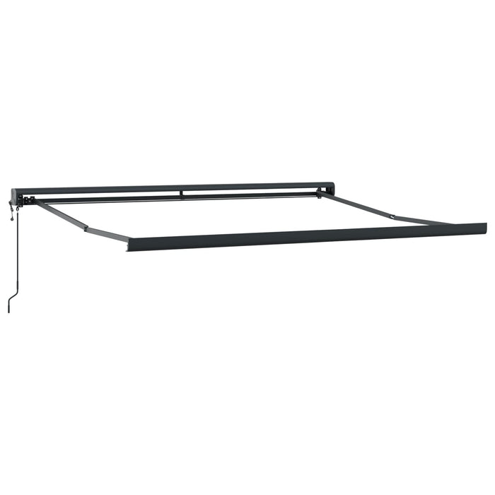 Marchiză retractabilă automată vidaXL neagră 300x250 cm, Țesătură de înlocuire pentru marchiză vidaXL pentru cadru 3x2.5 m negru - WALTI WALTI