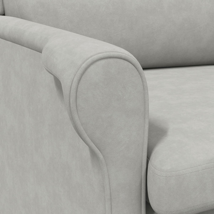 Fotoliu Gri Deschis Gri deschis Țesătură Standard Ergonomic - WALTI WALTI