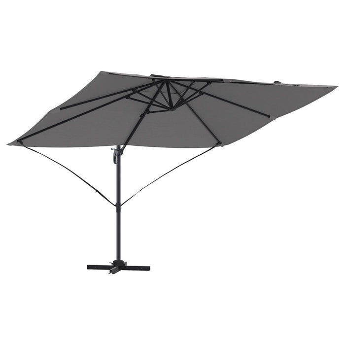 Umbra Cantilever Antracit Poliester, Oțel Vopsit cu Pulbere Mare - WALTI WALTI