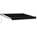 Marchiza retractabilă automată vidaXL Neagră 350x250 cm, Material de înlocuire pentru marchiză vidaXL pentru cadrul de 3.5x2.5 m Negru - WALTI WALTI