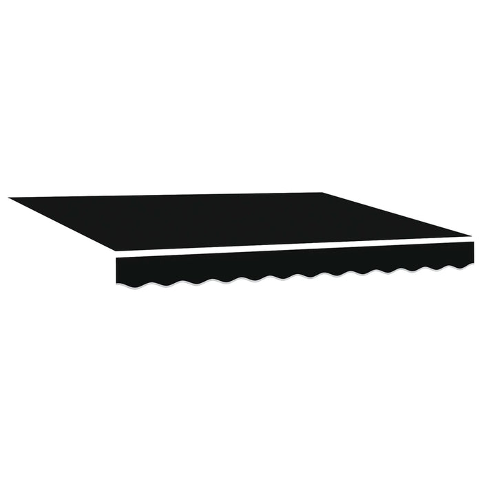 Marchiză retractabilă automată vidaXL neagră 350x250 cm, Țesătură de schimb pentru marchiză vidaXL pentru cadru de 3.5x2.5 m negru - WALTI WALTI