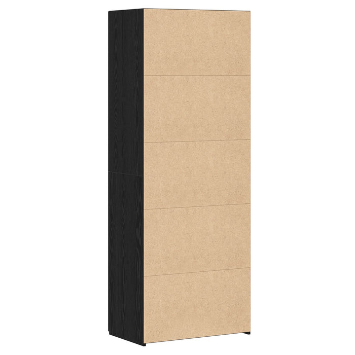 Bufet Negru 70x42.5x185 cm Lemn Prelucrat - WALTI WALTI