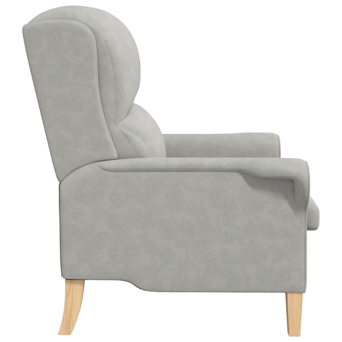 Fotoliu Gri Deschis Gri deschis Țesătură Standard Ergonomic - WALTI WALTI