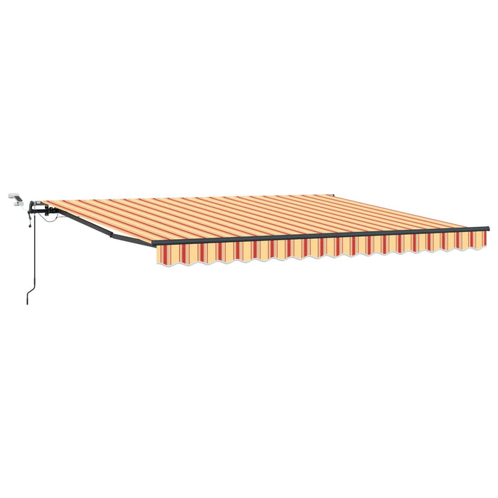 Markiză retractabilă automată cu LED galben și portocalie 400x300 cm - WALTI WALTI